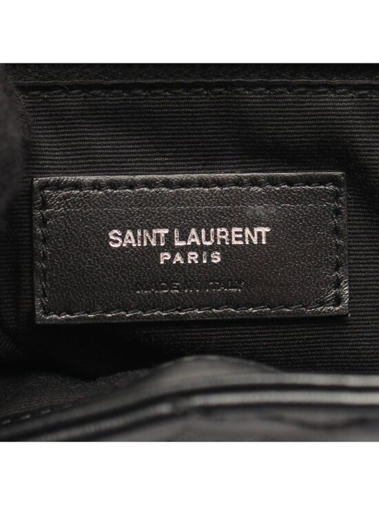 Saint Laurent Paris Backpack Loulou Black Leather Small main image 4
